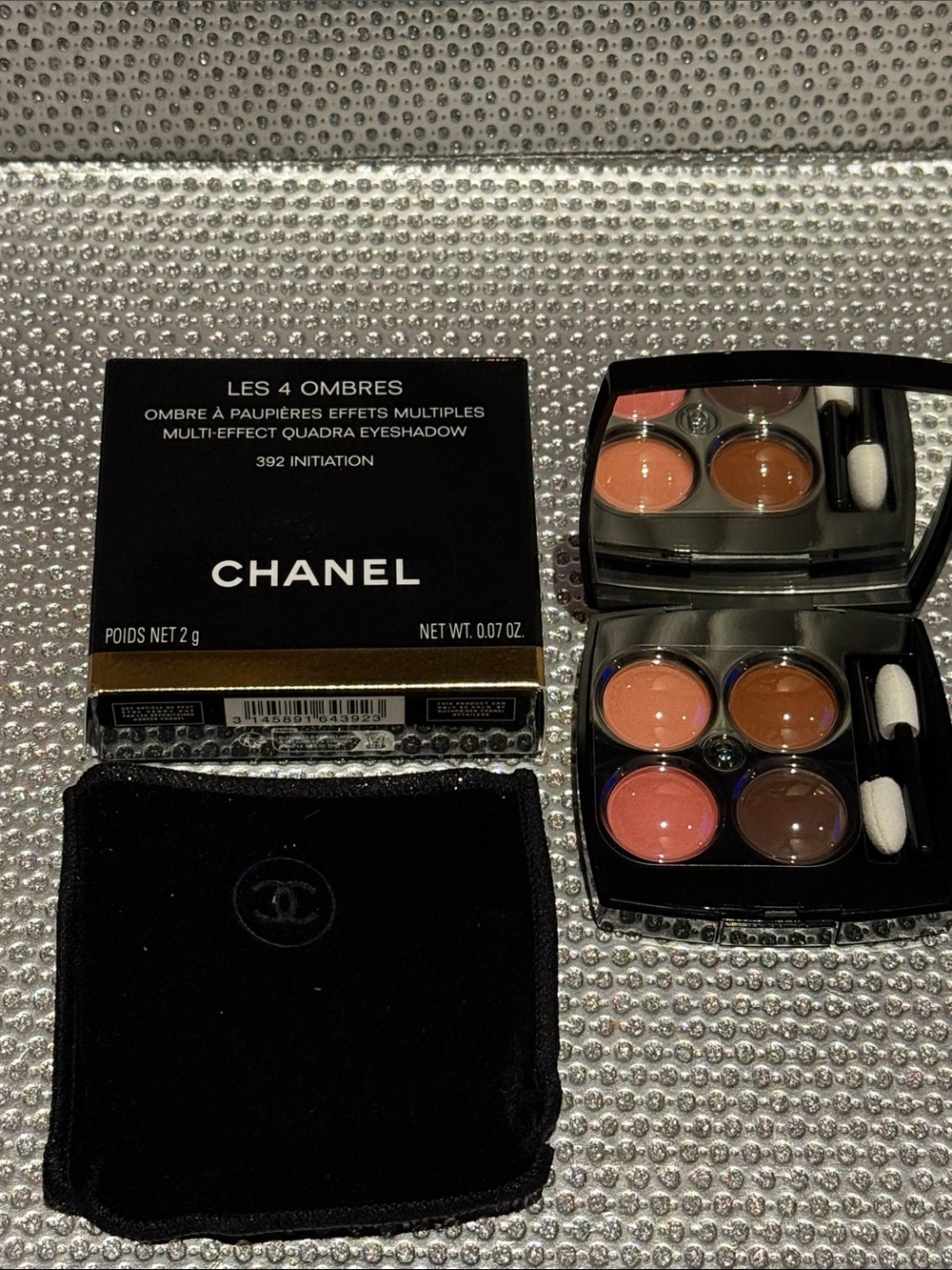 CHANEL Les 4 Ombres Quad Eyeshadow - Peach & Brown Tones (392 Initiation)
